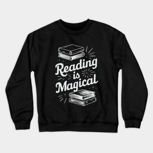 Reading Is Magical, Bookworm Crewneck Sweatshirt